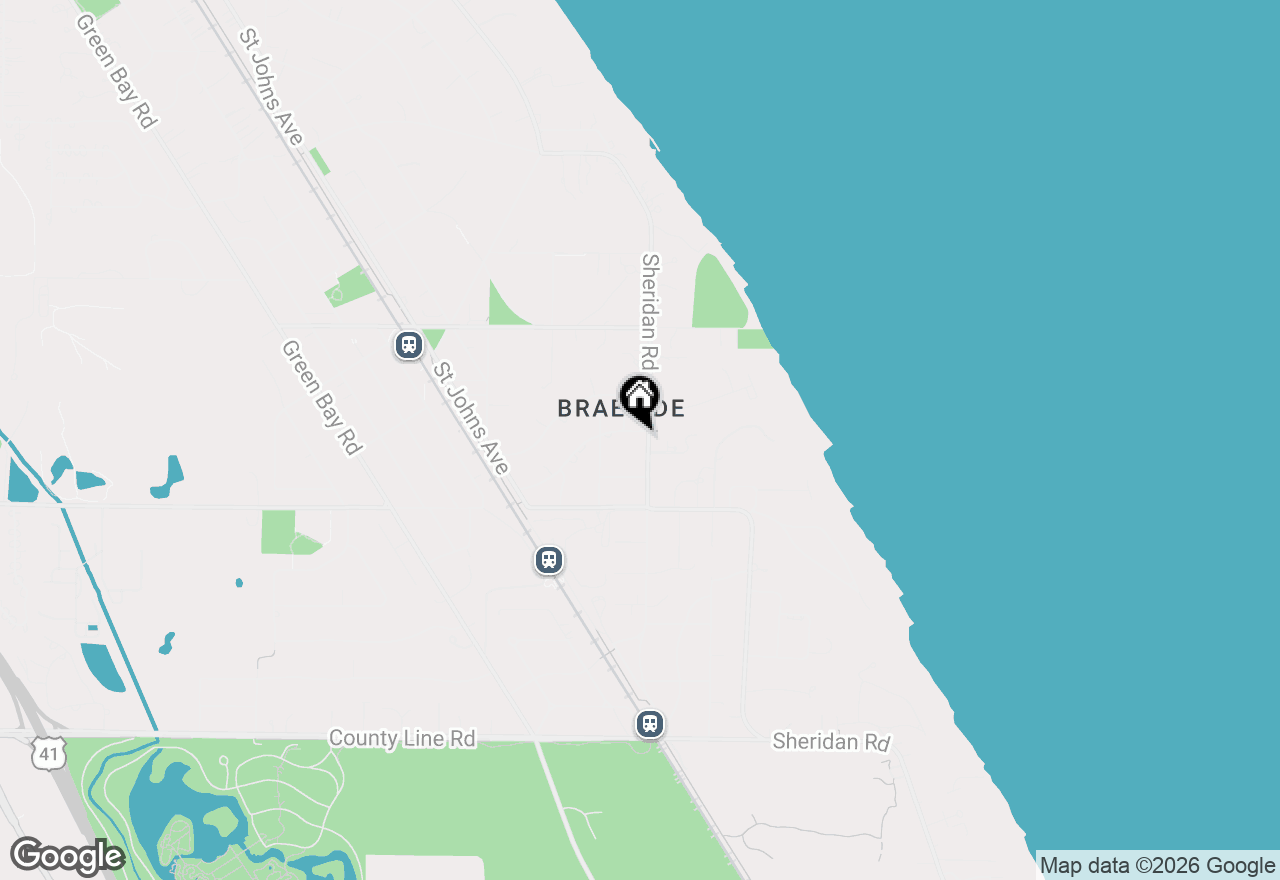 Map of 520 Sheridan Road, Highland Park, IL 60035