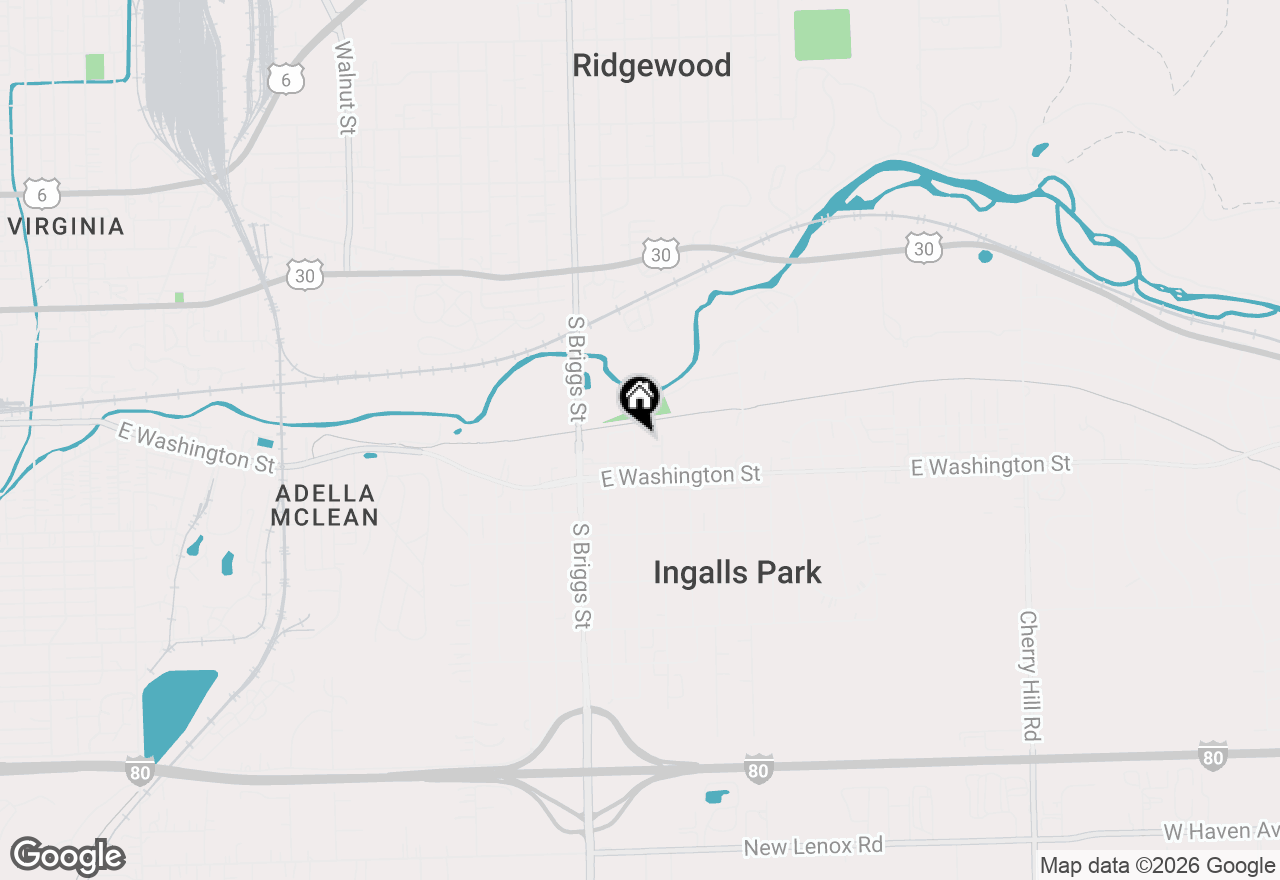 Map of 8 Peale Street, Joliet, IL 60433
