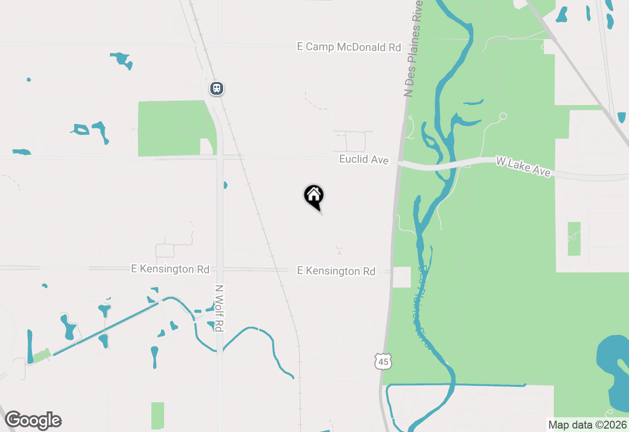 Map of 1829 E Bittersweet Lane, Mount Prospect, IL 60056