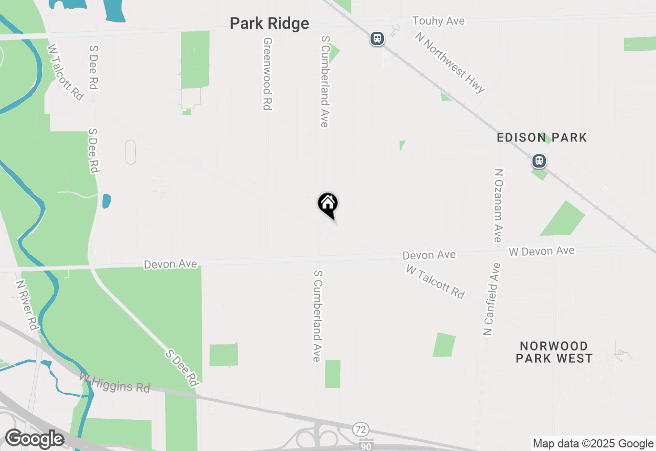 Map of 820 Talcott Road, Park Ridge, IL 60068