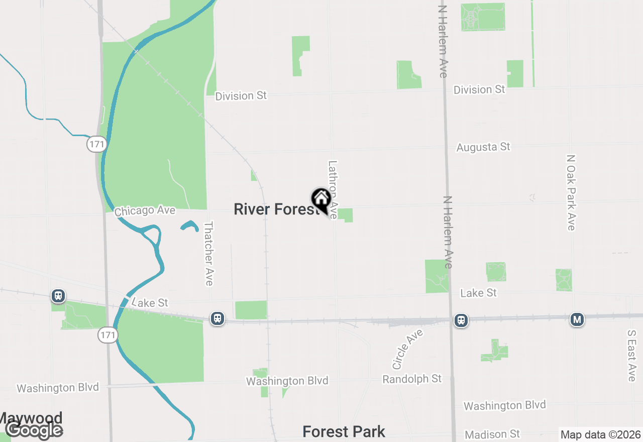 Map of 735 Ashland Avenue, River Forest, IL 60305