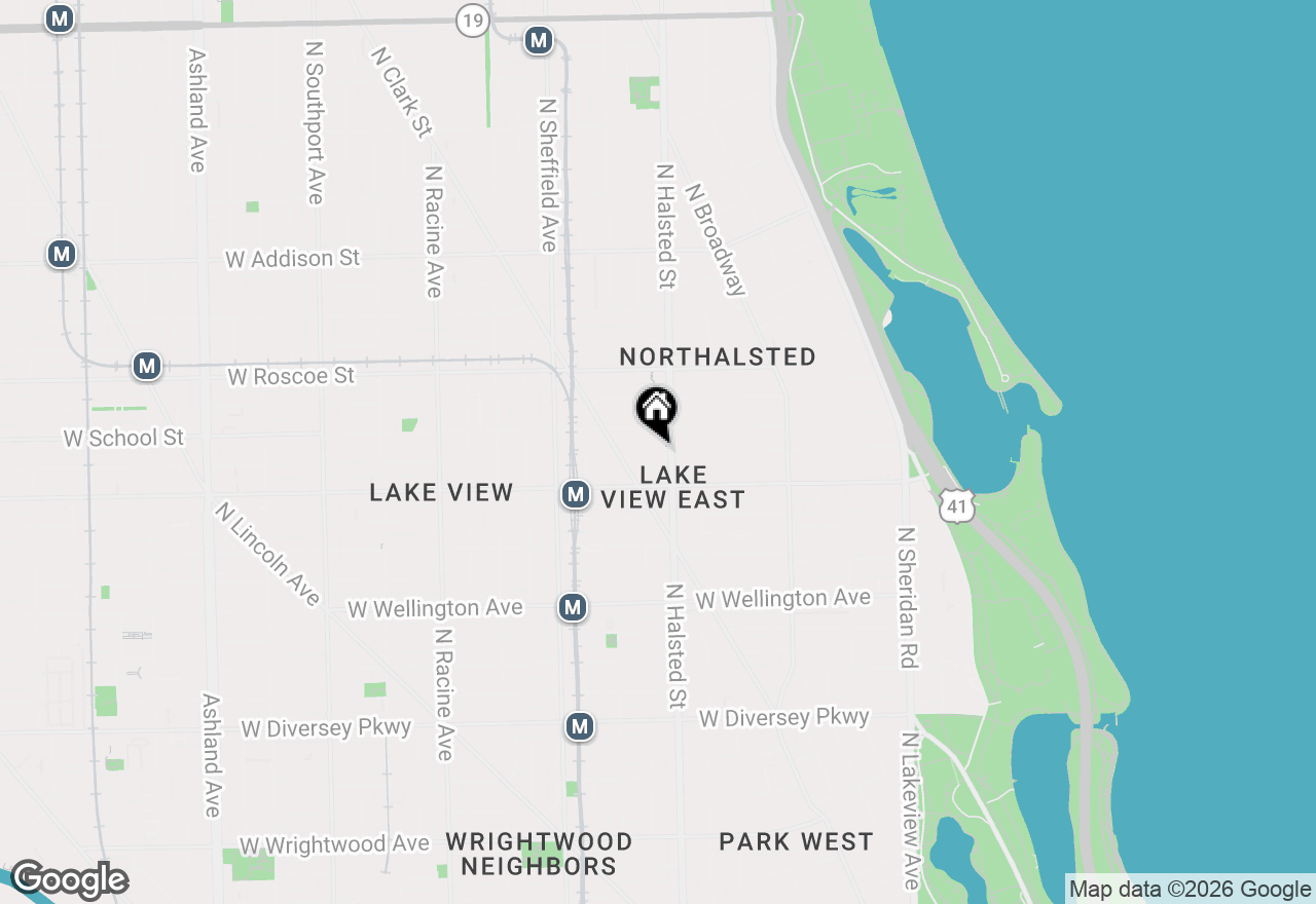 Map of 3232 N Halsted Street #H303, Chicago, IL 60657