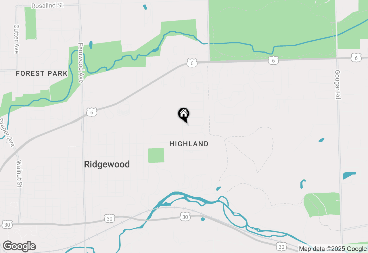 Map of 2204 Basswood Road, Joliet, IL 60432