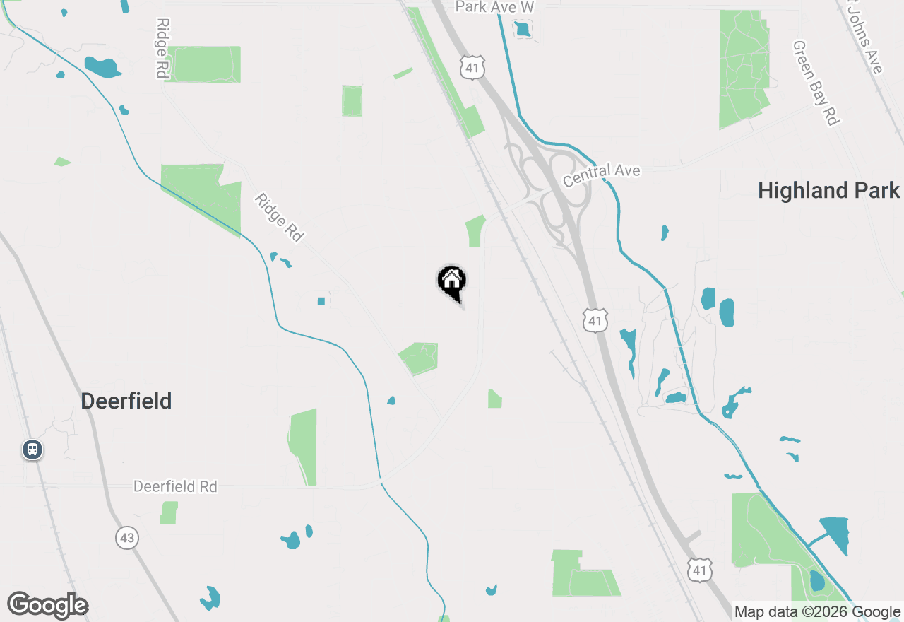 Map of 1235 Ferndale Avenue, Highland Park, IL 60035