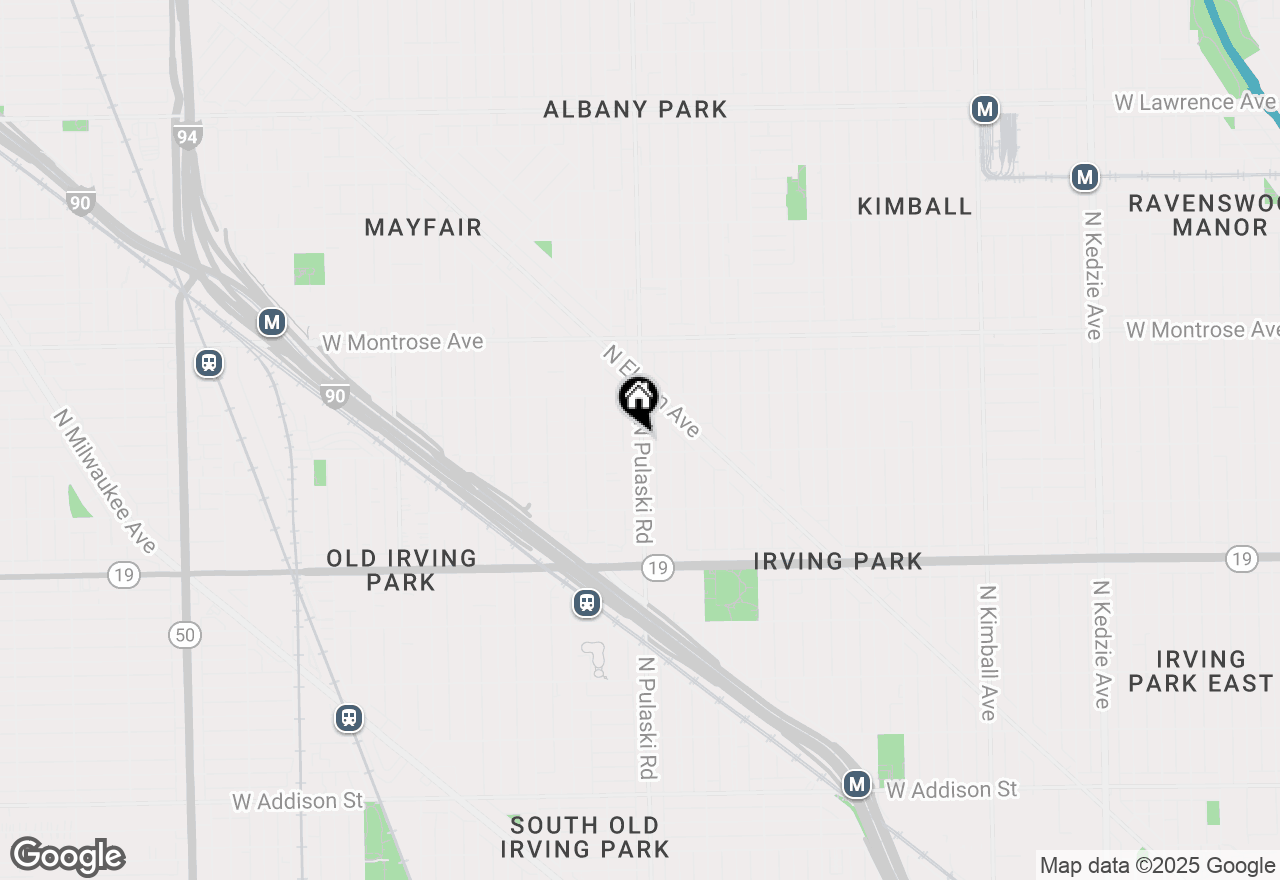 Map of 4208 N Pulaski Road #1E, Chicago, IL 60641