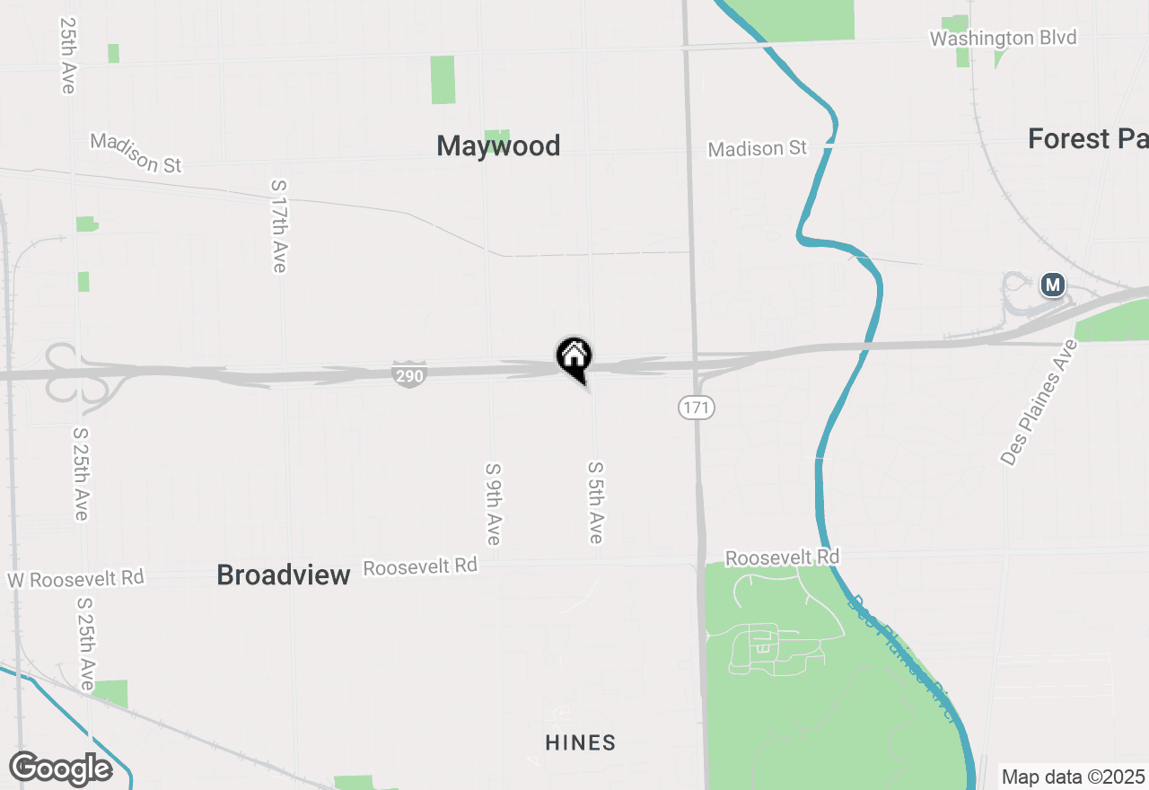 Map of 1835 S 6th Avenue, Maywood, IL 60153