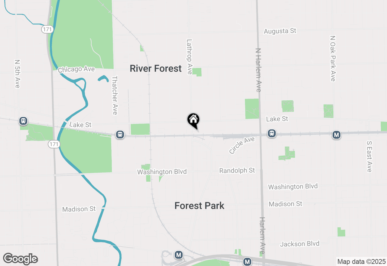 Map of 409 Lathrop Avenue #1D, River Forest, IL 60305