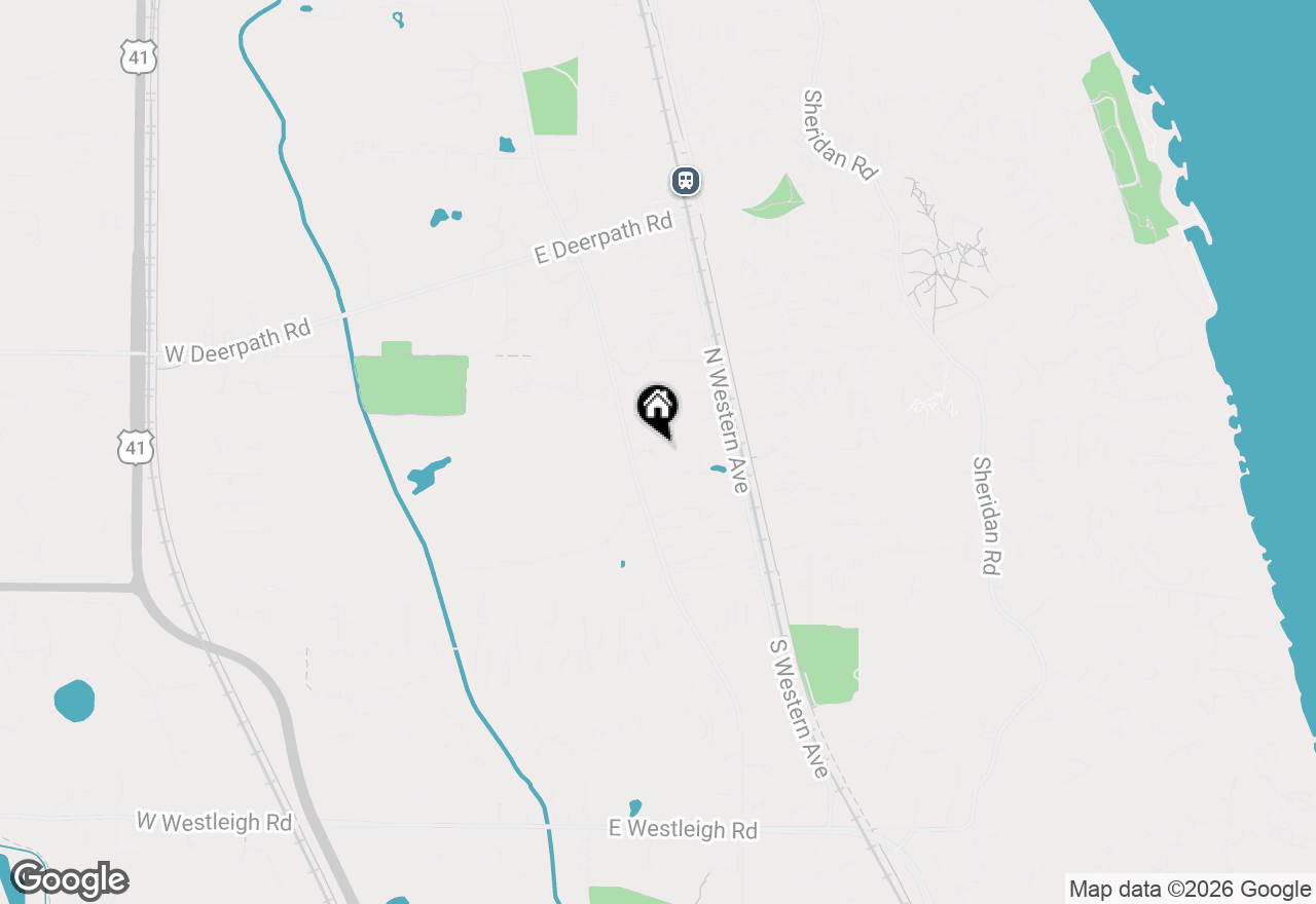 Map of 255 N Green Bay Road, Lake Forest, IL 60045