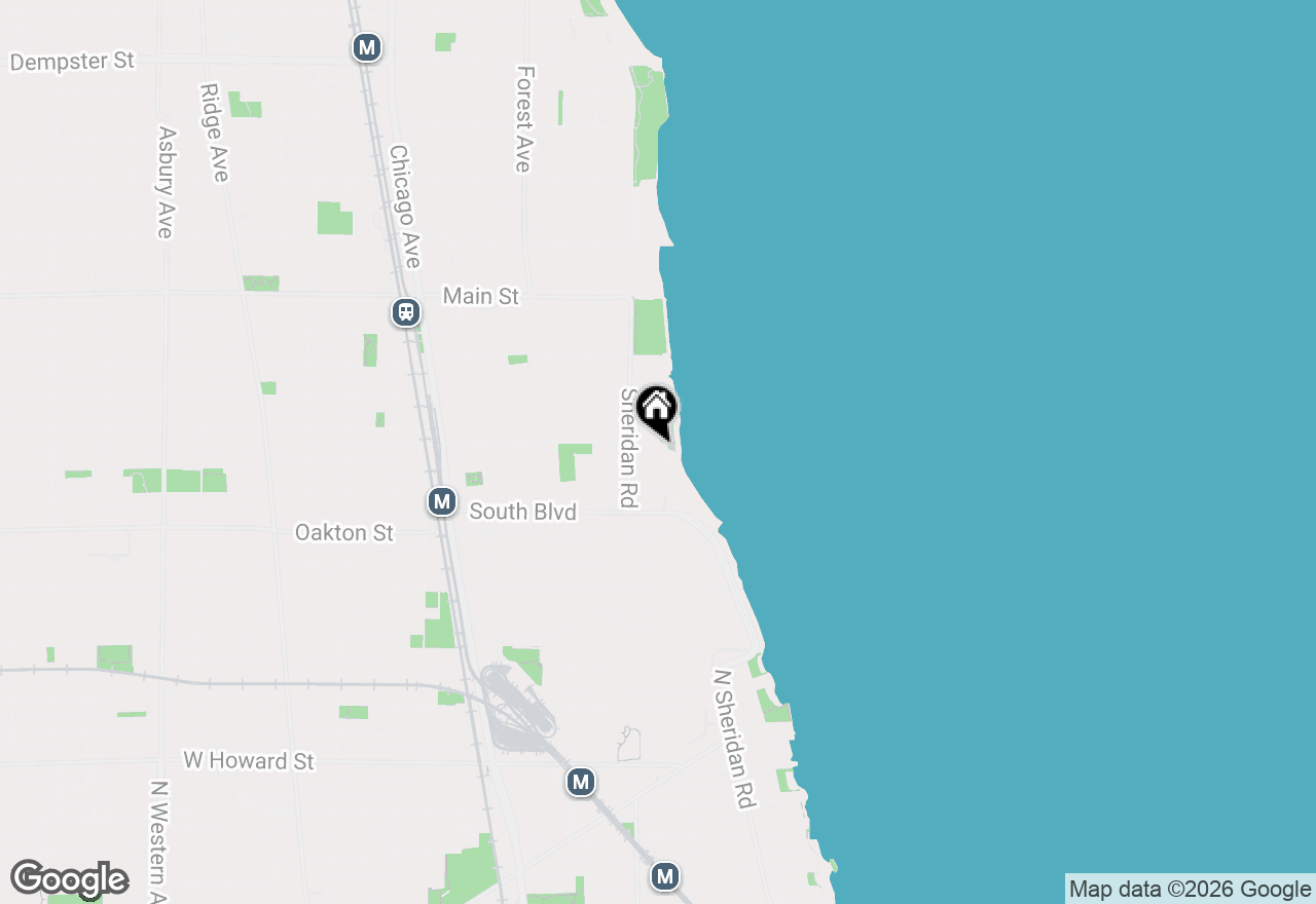 Map of 620 Sheridan Square #1, Evanston, IL 60202