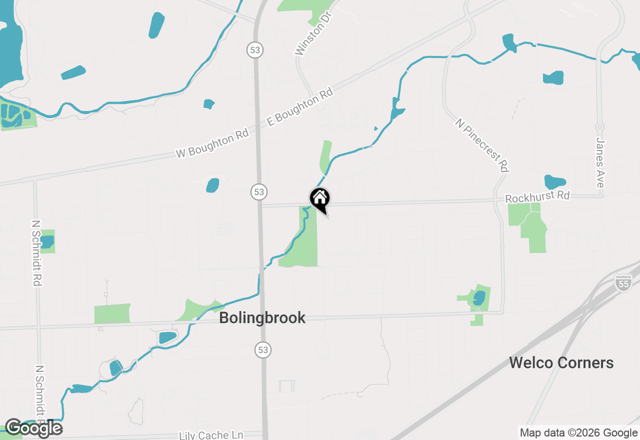 Map of 225 Malibu Drive, Bolingbrook, IL 60440