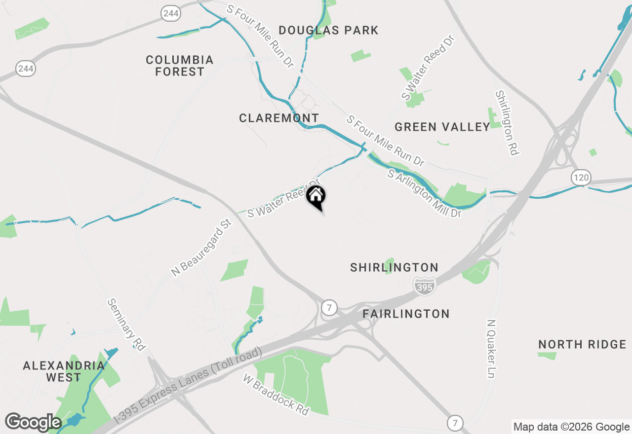 Map of 2804 S Abingdon Street #A, Arlington, VA 22206