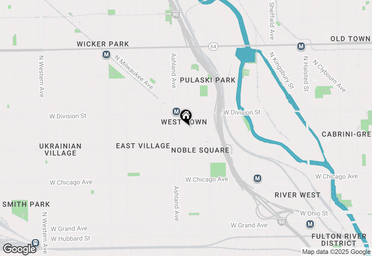 Map of 1522 W Thomas Street #3, Chicago, IL 60642