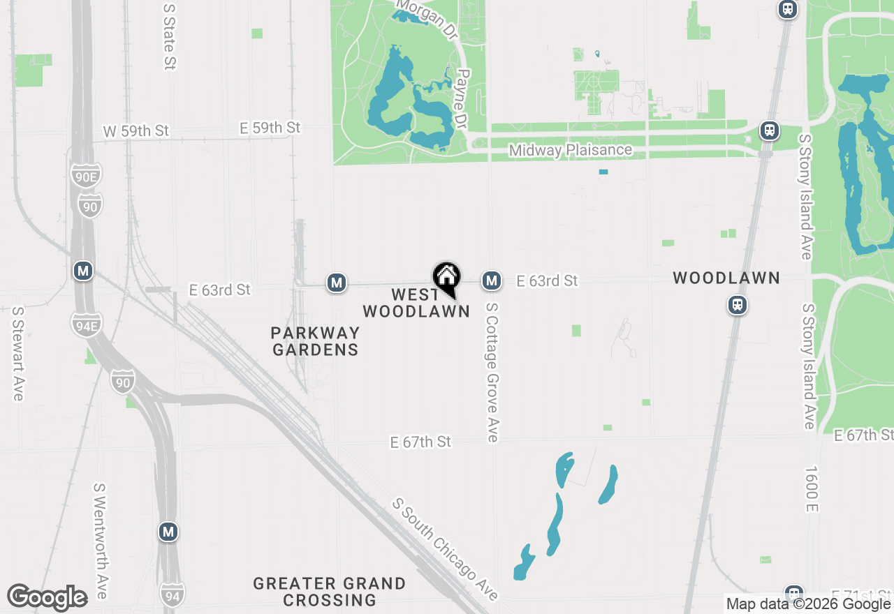 Map of 6334 S Langley Avenue #3, Chicago, IL 60637