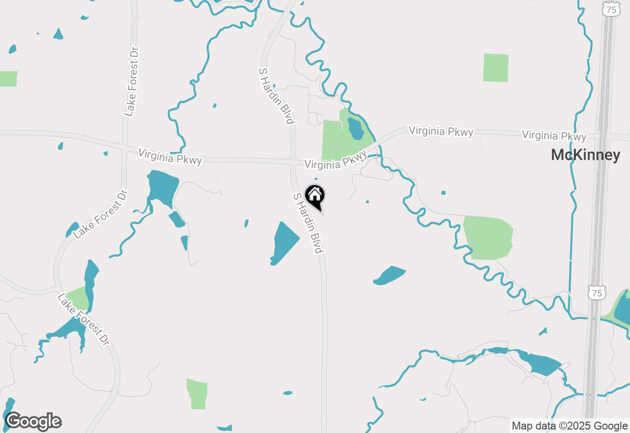 Map of 500 Denton Creek Drive, Mckinney, TX 75072