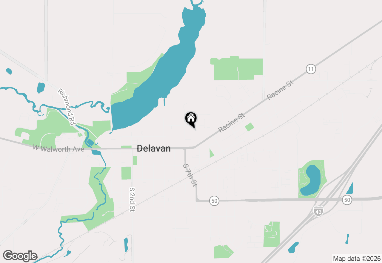 Map of 205 N Seventh St, Delavan, WI 53115