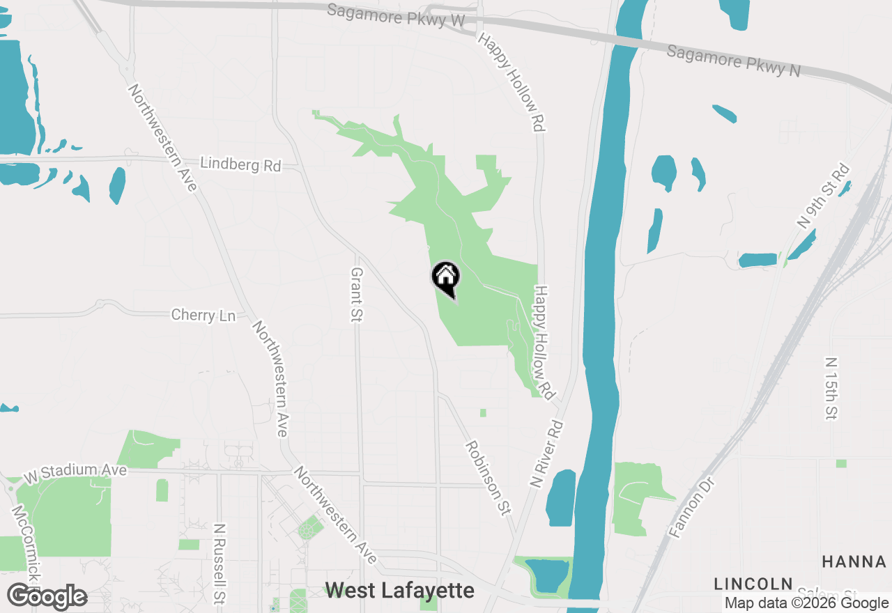 Map of 132 Rockland Drive, West Lafayette, IN 47906