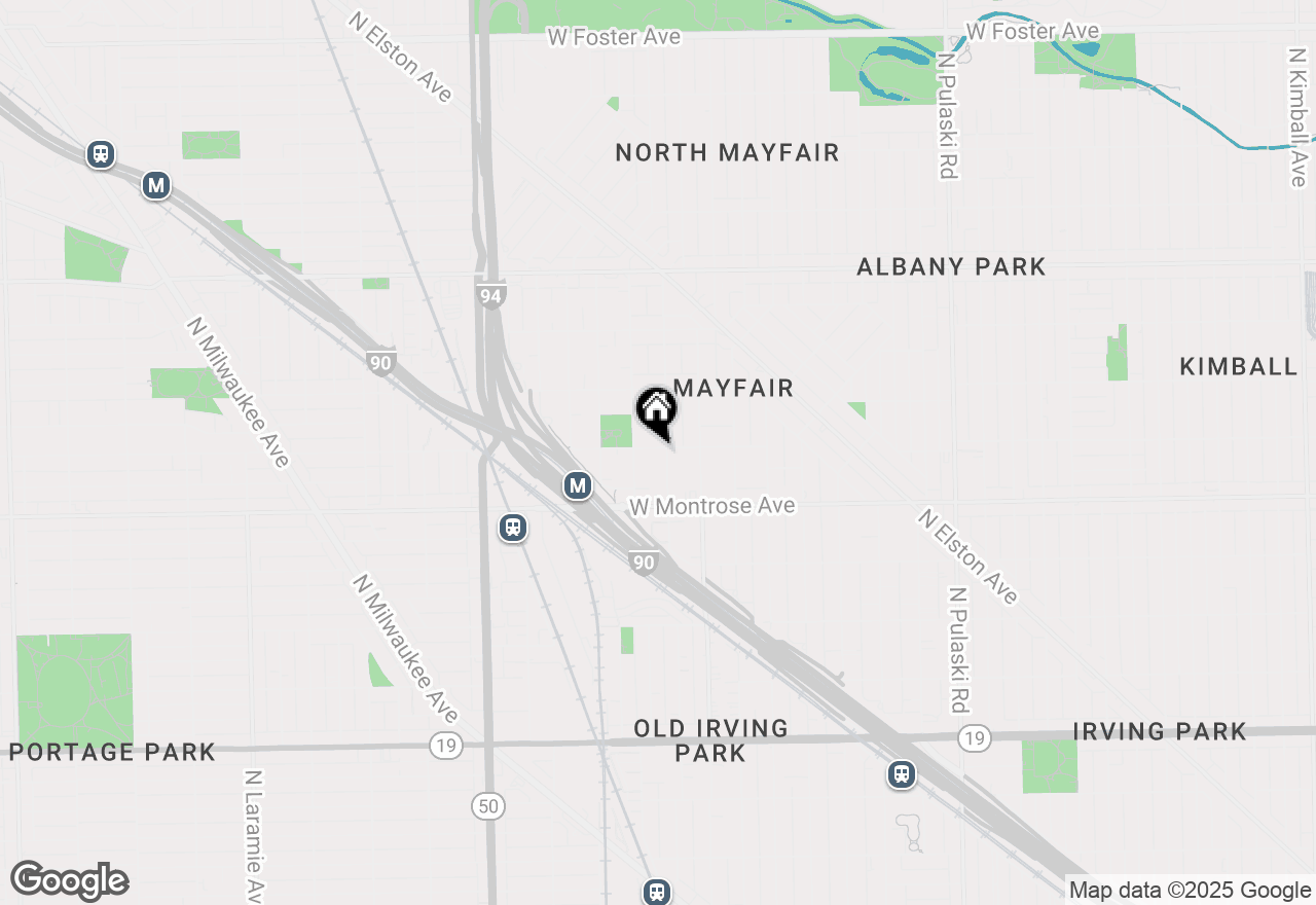 Map of 4449 W Sunnyside Avenue #2, Chicago, IL 60630