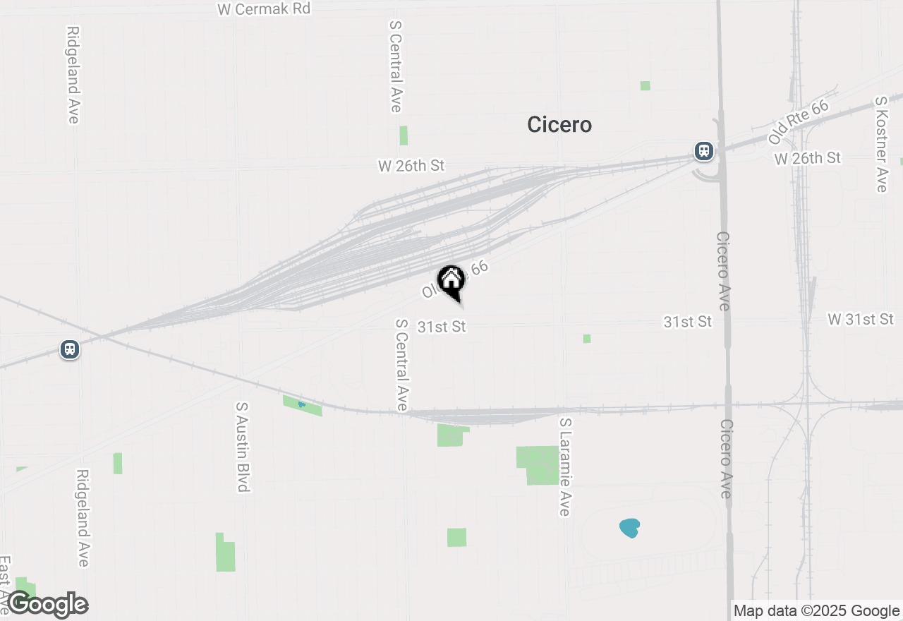 Map of 5431 W 30th Place, Cicero, IL 60804
