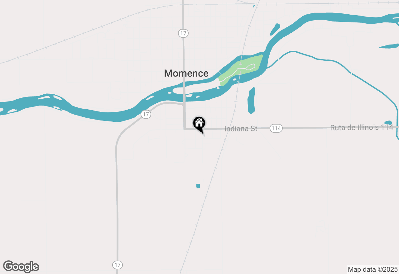 Map of 206 Vermont Street, Momence, IL 60954