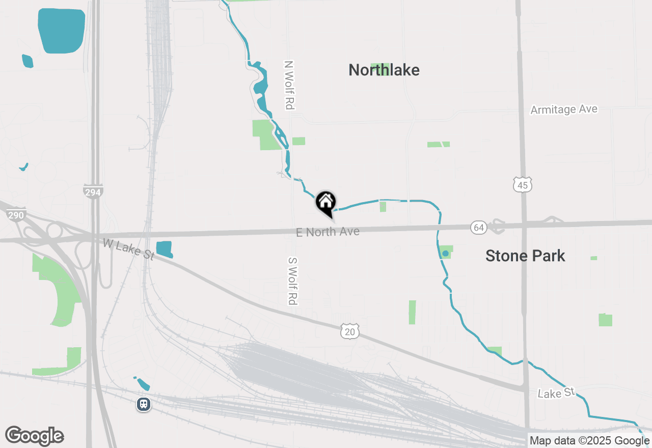Map of 58 E North Avenue, Northlake, IL 60164