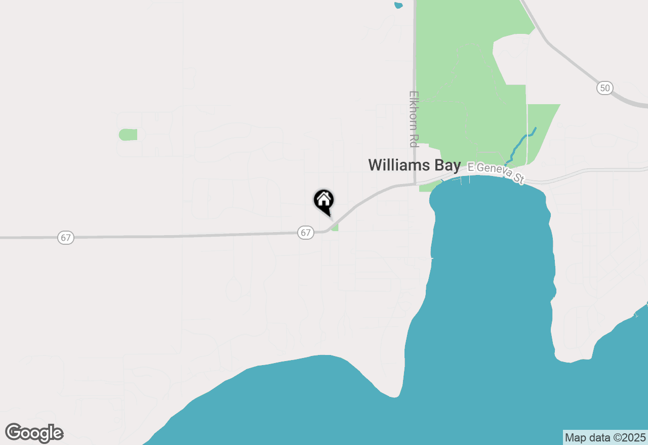 Map of 13 Orchard St, Williams Bay, WI 53191