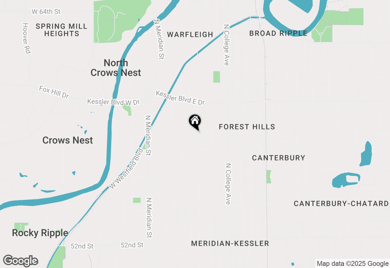 Map of 5760 Central Avenue N, Indianapolis, IN 46220