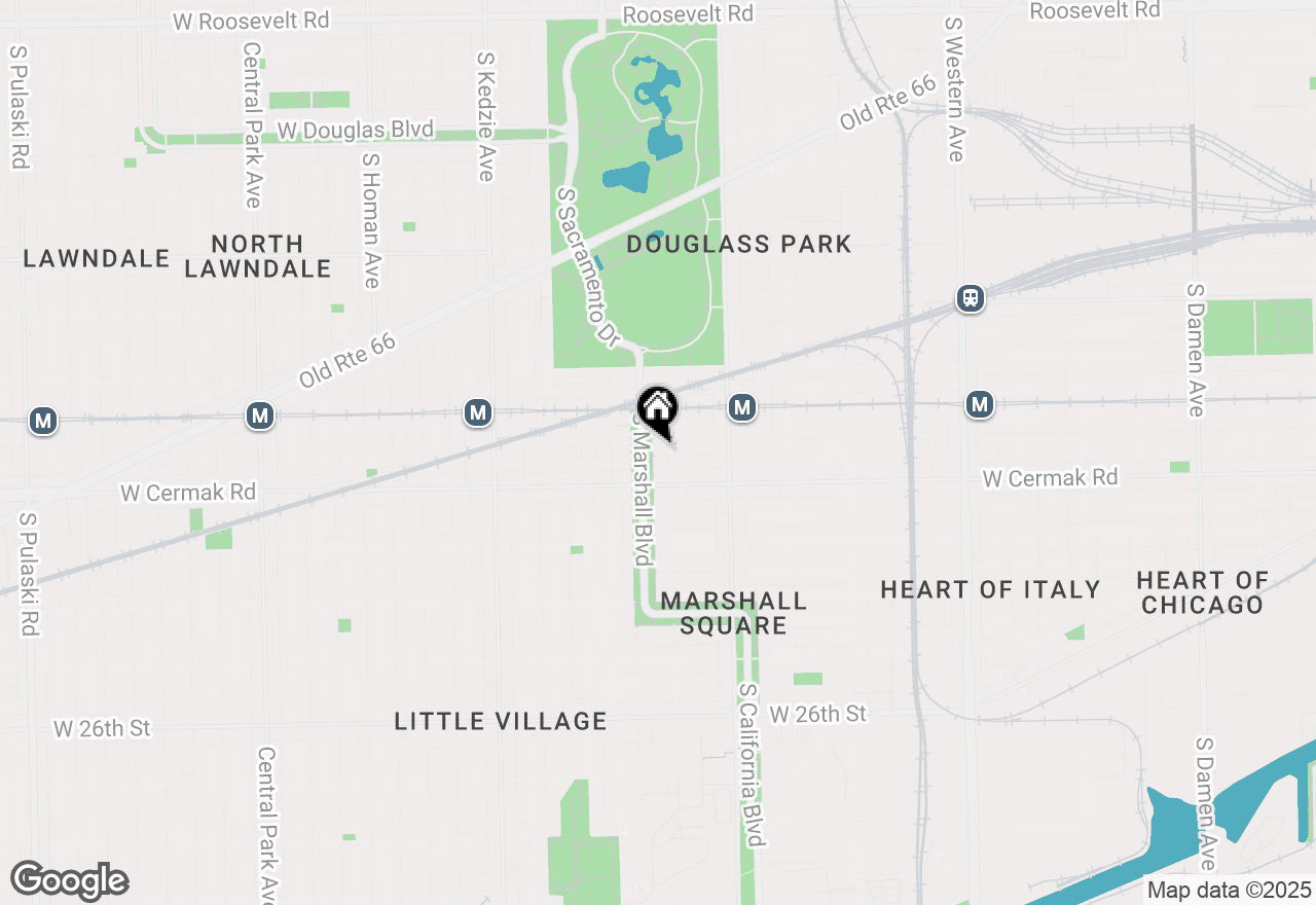 Map of 2876 W 21st Place #1, Chicago, IL 60623