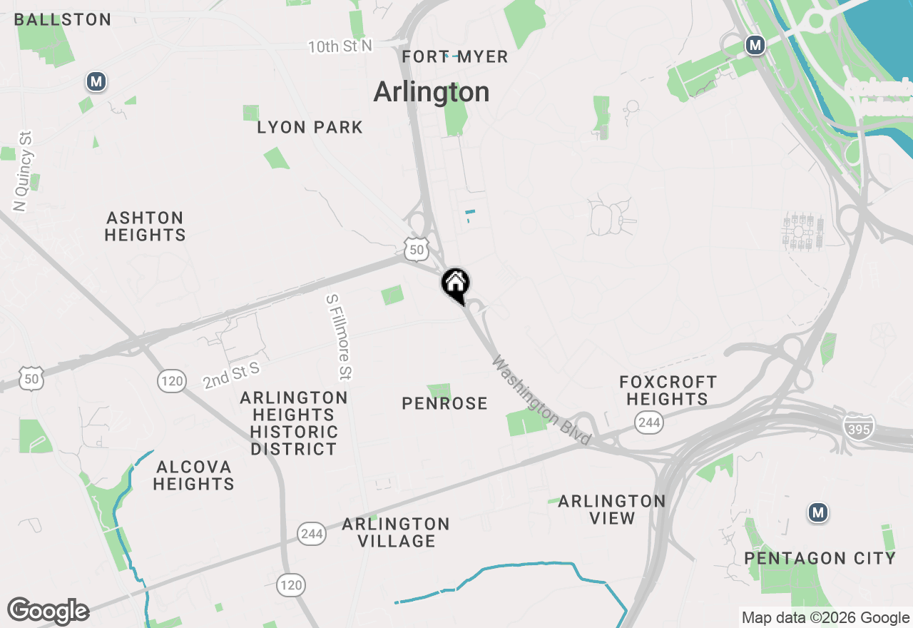 Map of 129 S Courthouse Road #9, Arlington, VA 22204