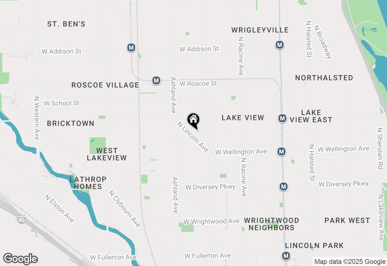Map of 3101 N Greenview Avenue, Chicago, IL 60657