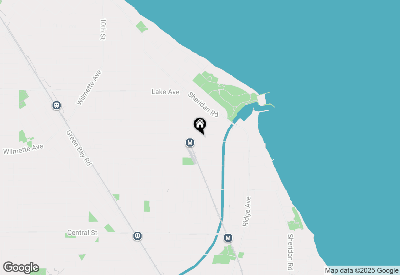 Map of 505 3rd Street, Wilmette, IL 60091