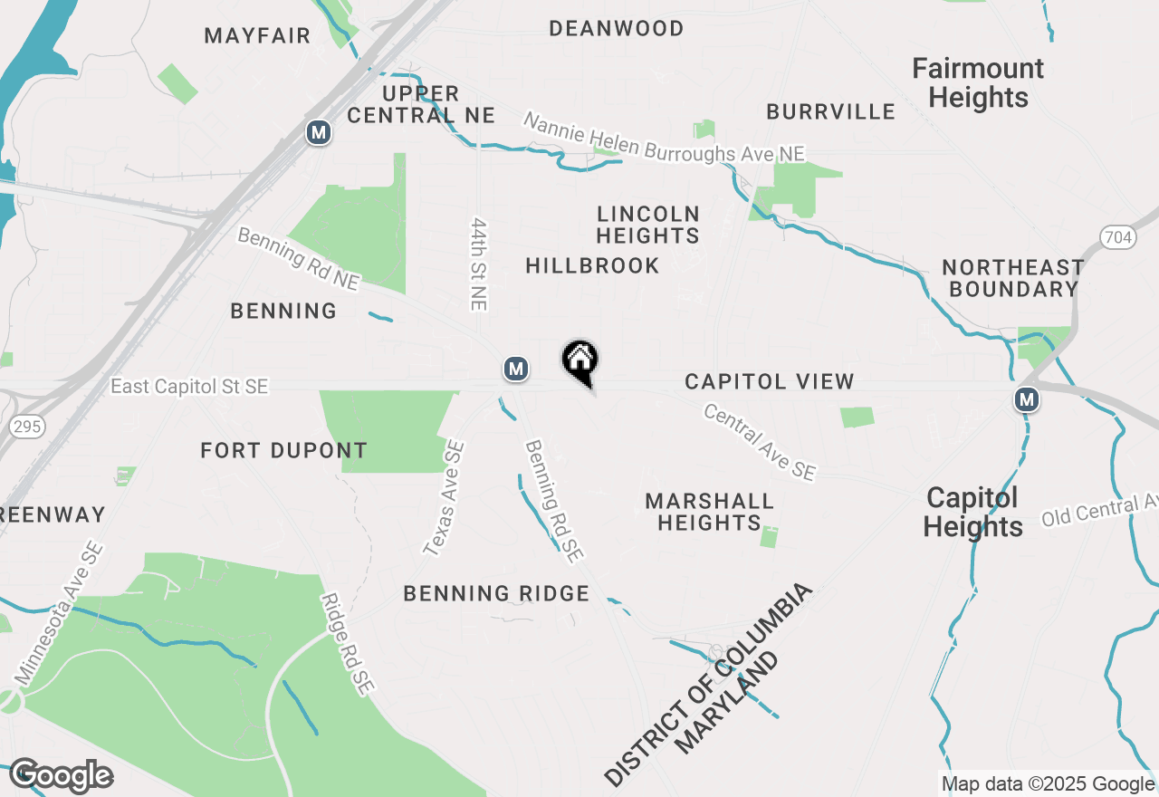 Map of 9 47th Street Se, Washington, DC 20019