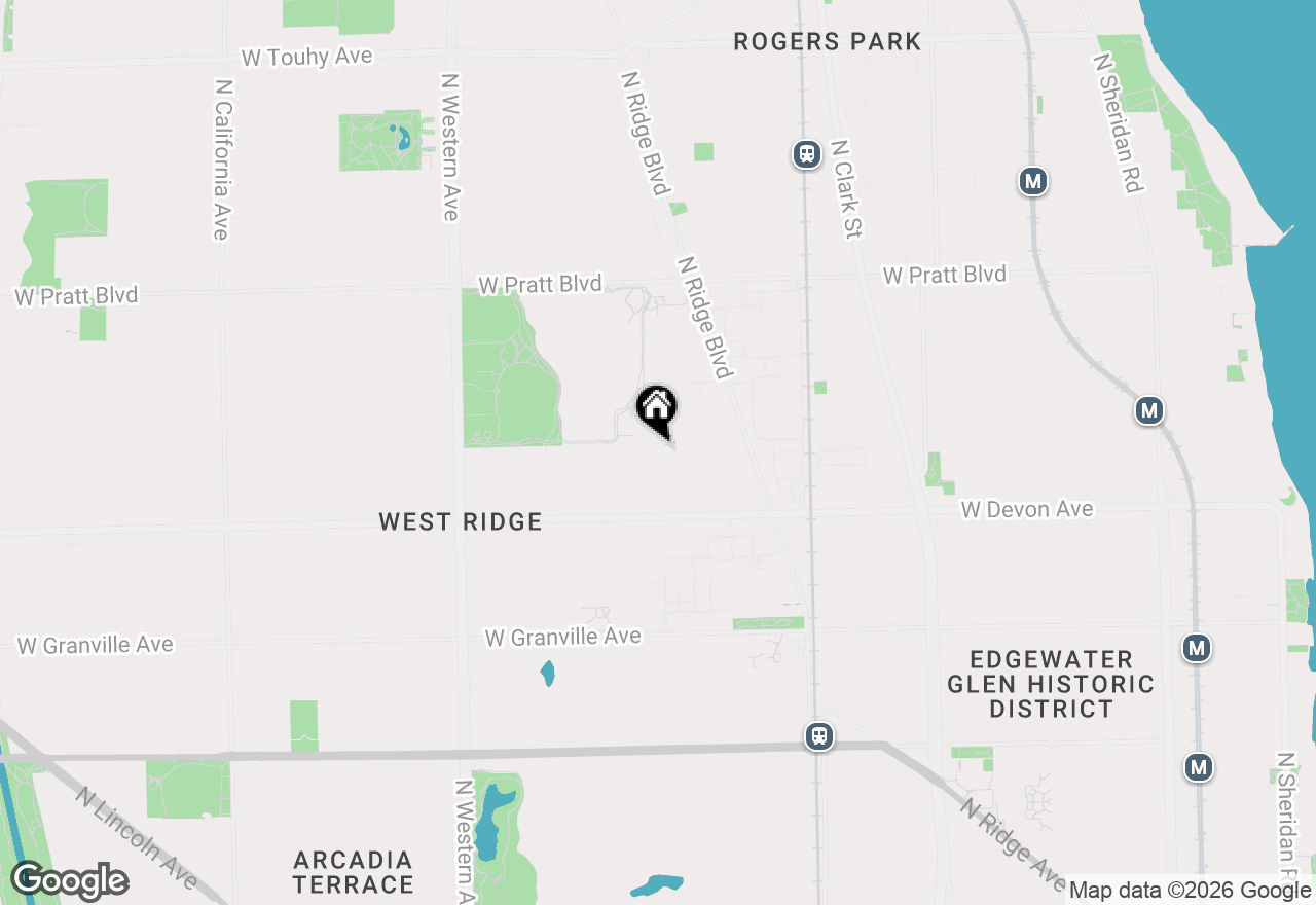 Map of 2036 W Arthur Avenue #2, Chicago, IL 60645