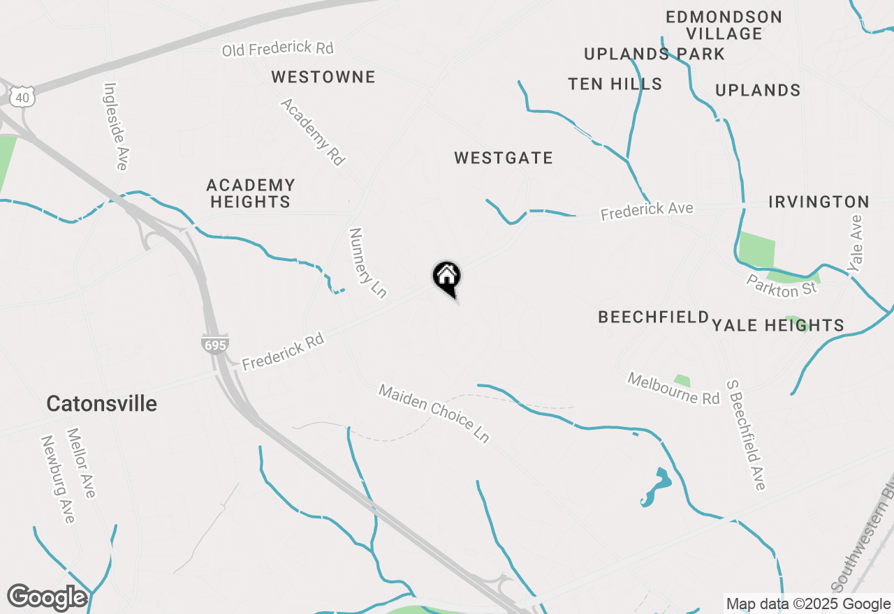 Map of 127 Cherrydell, Catonsville, MD 21228