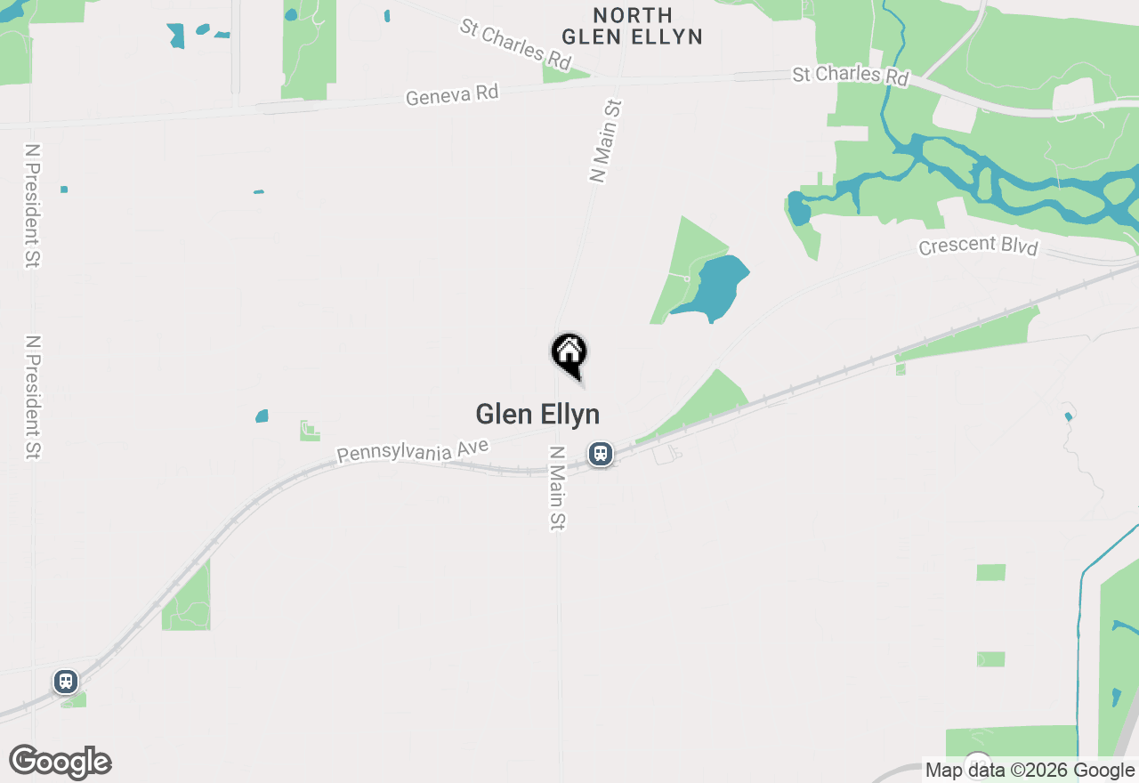 Map of 530 Anthony Street #530, Glen Ellyn, IL 60137
