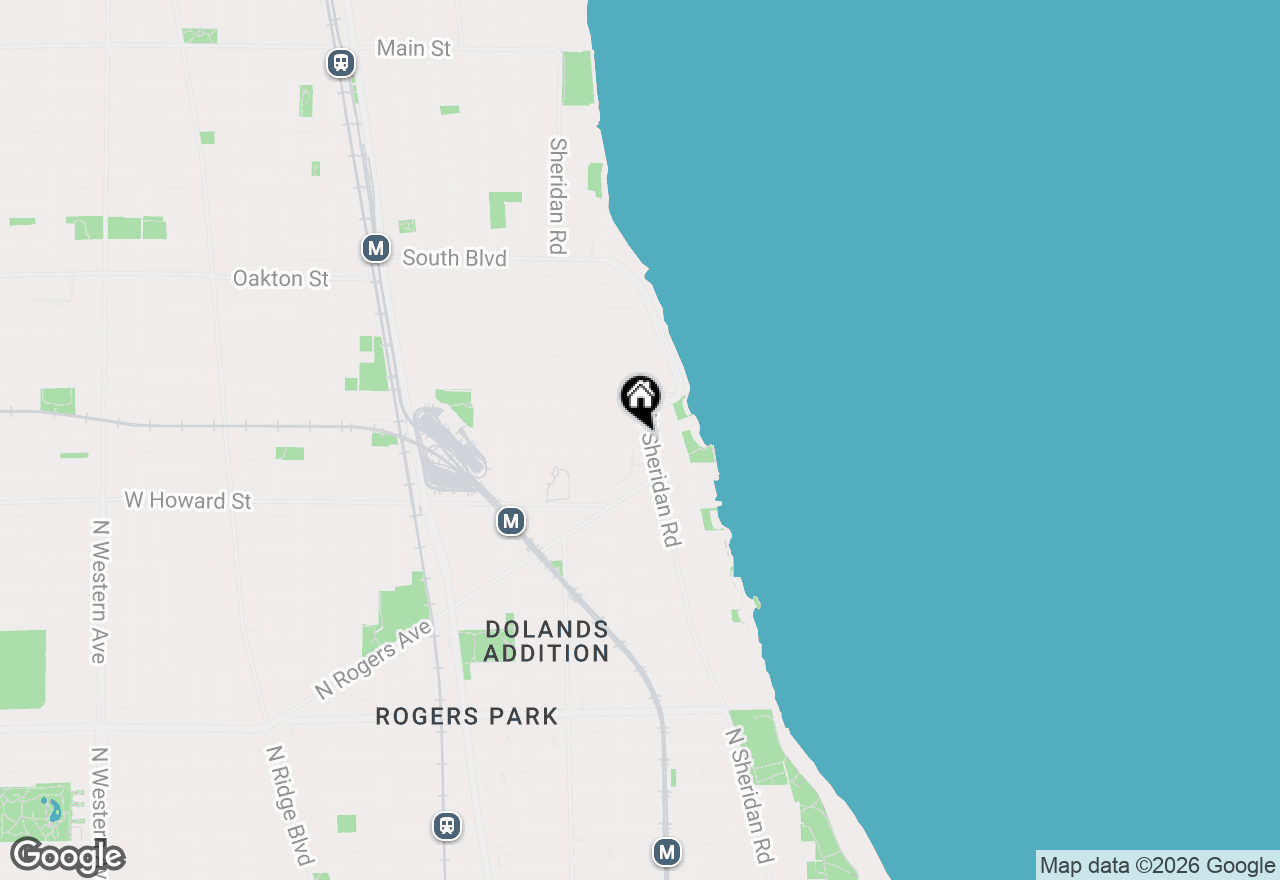 Map of 7710 N Sheridan Road #303, Chicago, IL 60626