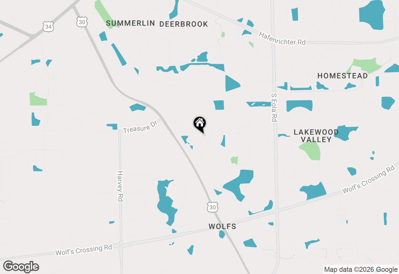 Map of 2036 Antietam Court, Aurora, IL 60503