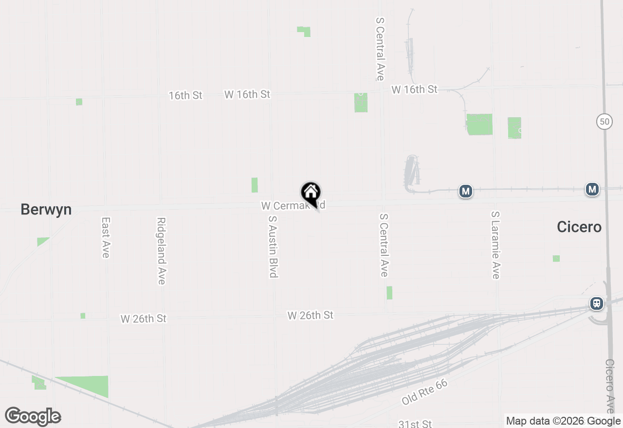 Map of 2212 S 58th Court, Cicero, IL 60804