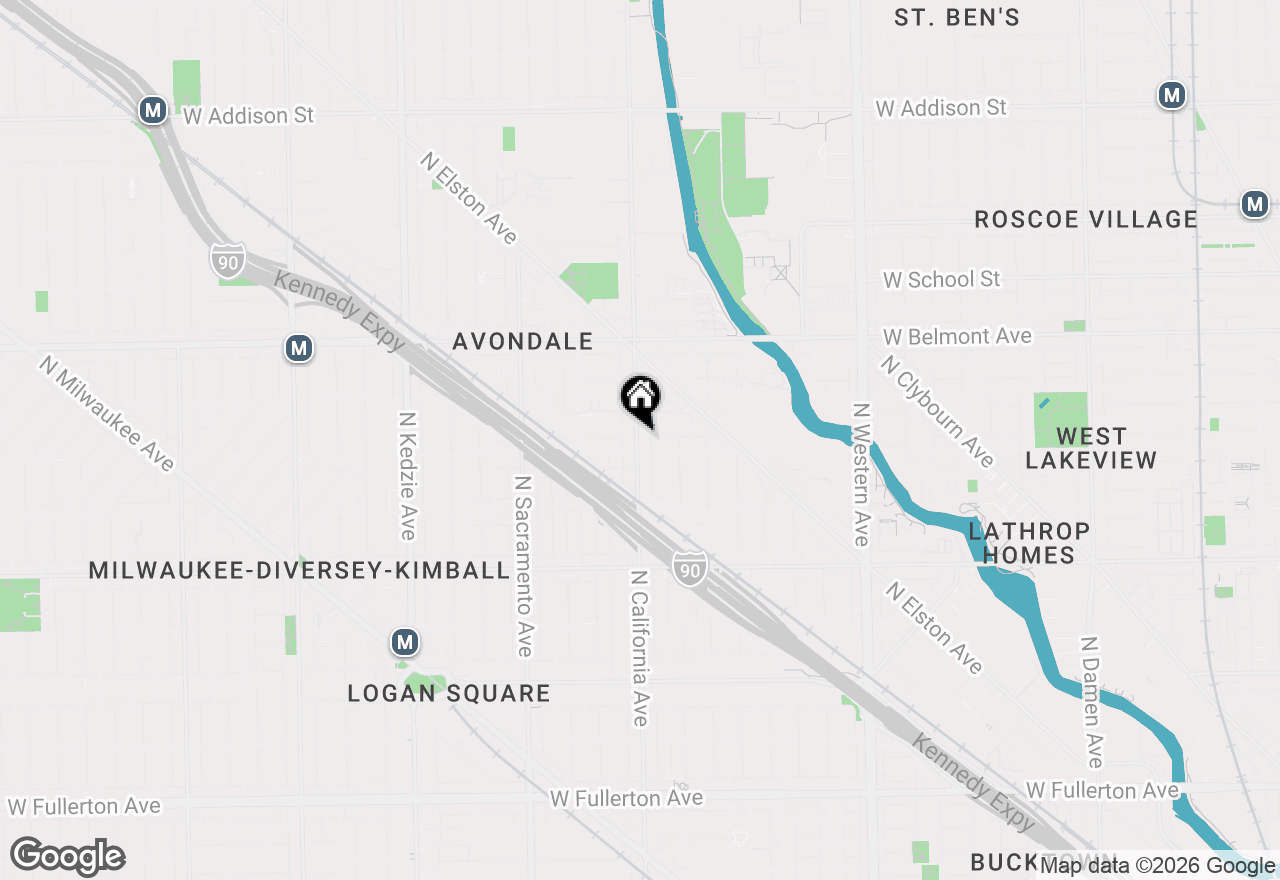 Map of 3013 N California Avenue #3S, Chicago, IL 60618