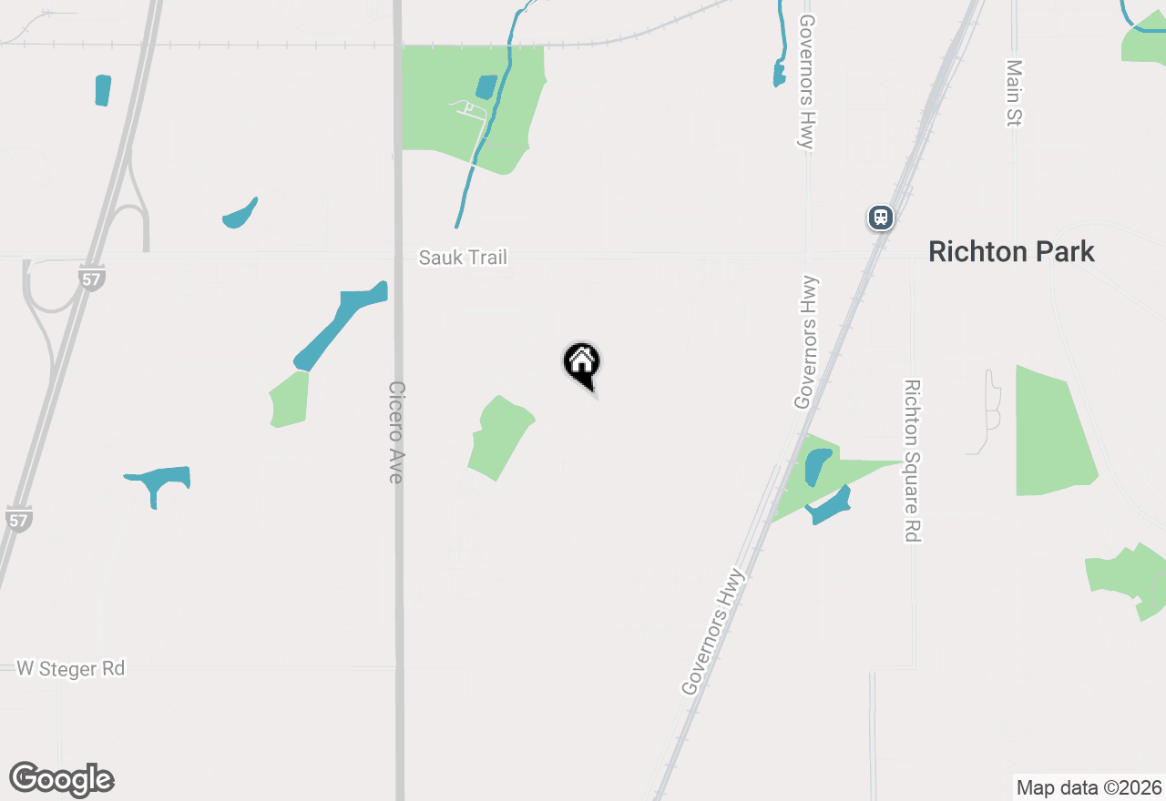 Map of 22531 Crescent Way, Richton Park, IL 60471