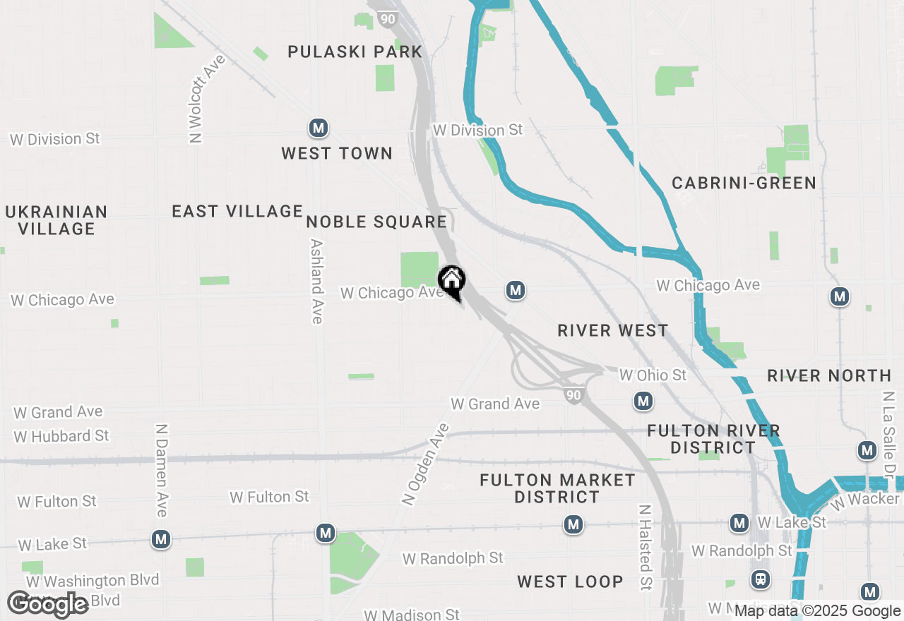 Map of 731 N Elizabeth Street #1, Chicago, IL 60642