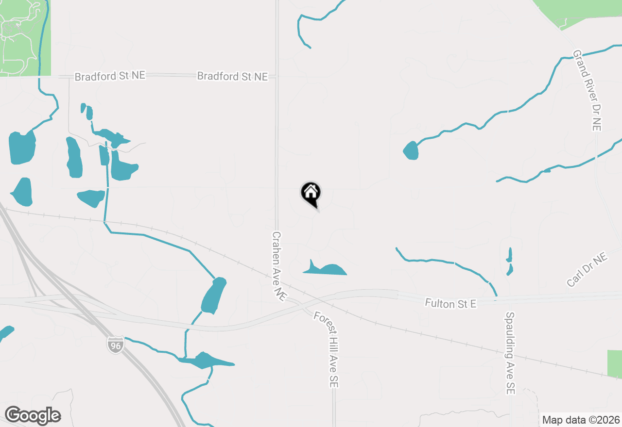 Map of 4501 Hickory Grove Court Ne, Ada, MI 49301