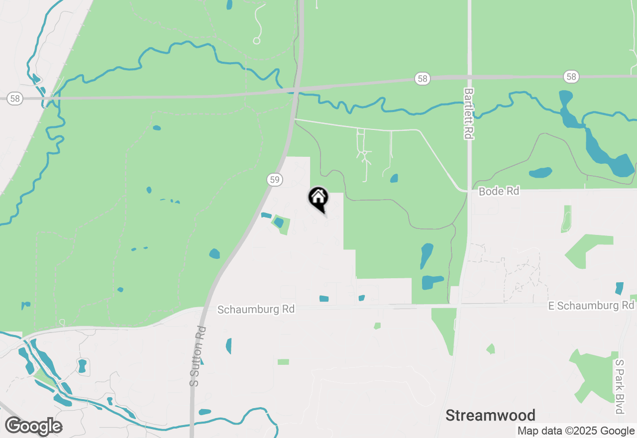 Map of 420 Ascot Lane, Streamwood, IL 60107