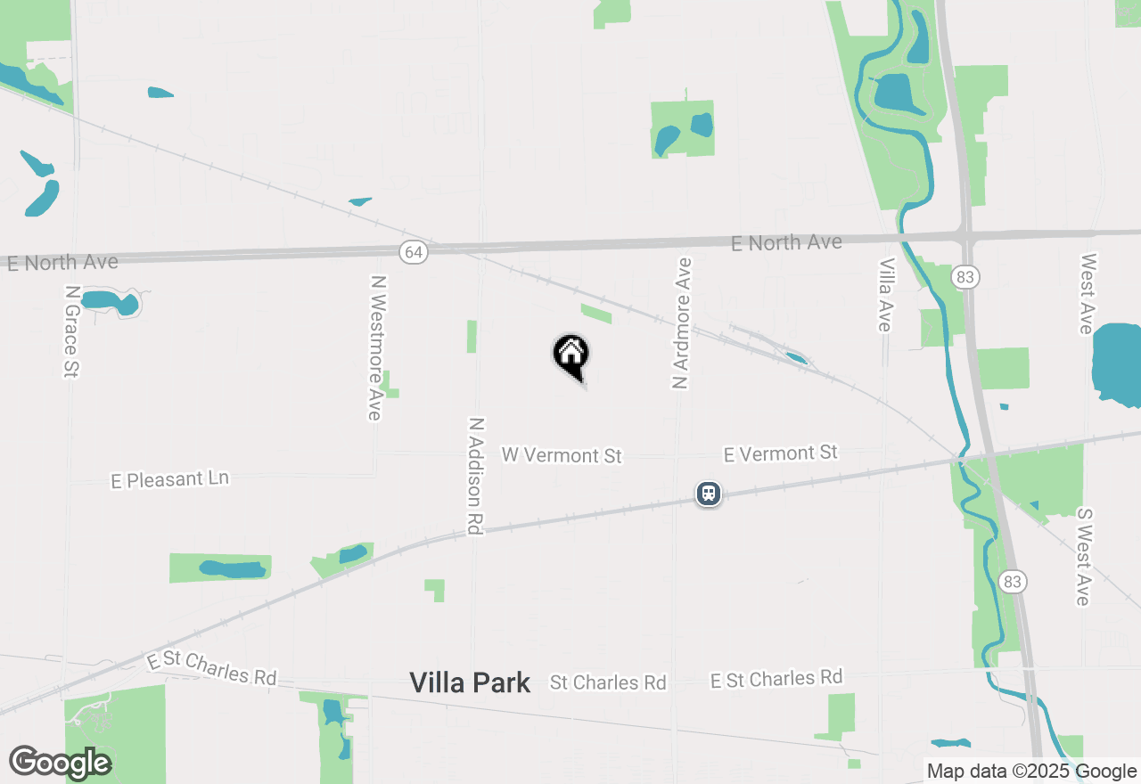 Map of 526 N Harvard Avenue, Villa Park, IL 60181