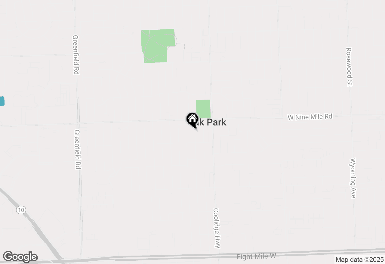 Map of 22121 Westhampton Street, Oak Park, MI 48237