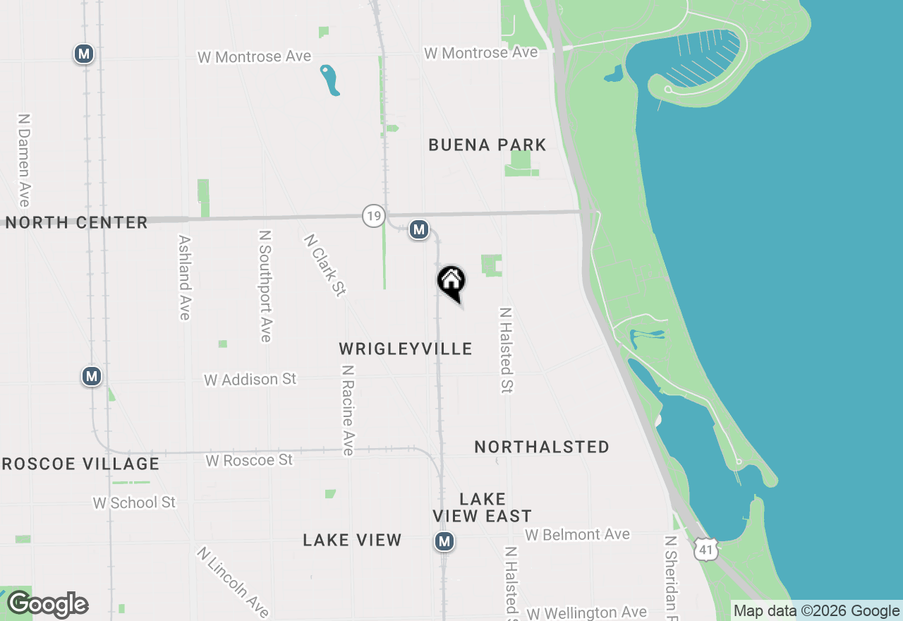 Map of 3735 N Wilton Avenue #2N, Chicago, IL 60613