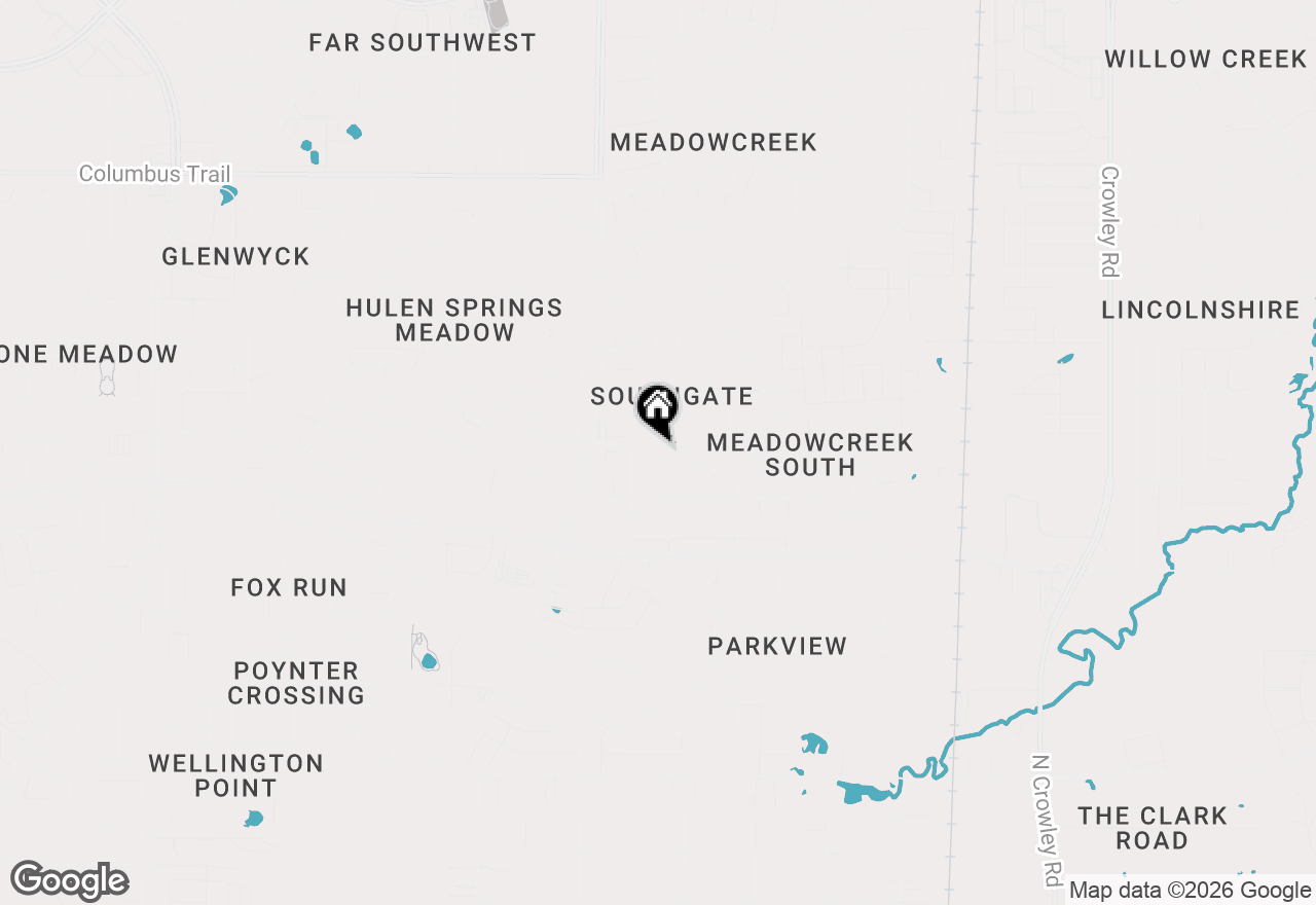 Map of 8505 Tallahassee Lane, Fort Worth, TX 76123