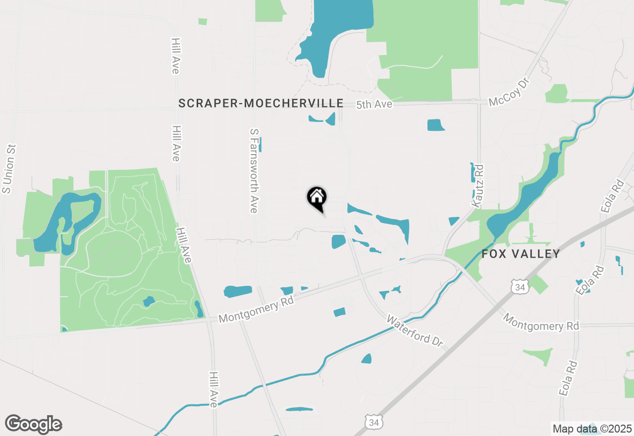 Map of 888 Serendipity Drive, Aurora, IL 60504