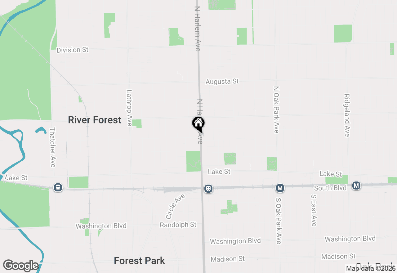 Map of 7206 Oak Avenue #2SE, River Forest, IL 60305