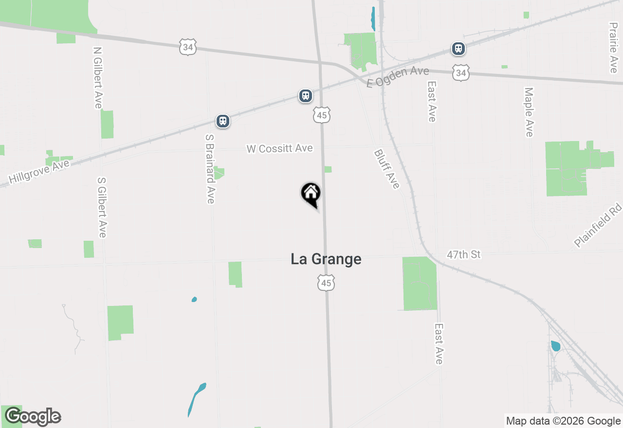 Map of 325 S Madison Avenue, La Grange, IL 60525