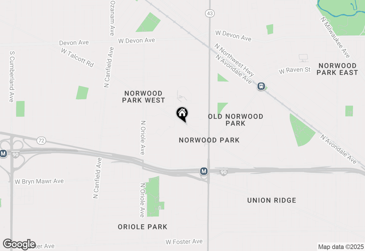 Map of 7341 W Talcott Avenue, Chicago, IL 60631